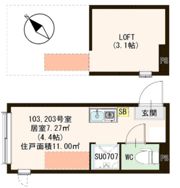 S.T Riverside（エスティーリバーサイド）の間取り画像