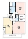 シャンボール新井Aの間取り画像
