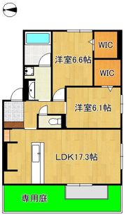 D-ROOM本城東 B棟の間取り画像