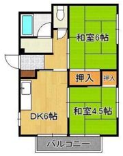 太陽マンションの間取り画像