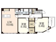 LUXES堺町の間取り画像