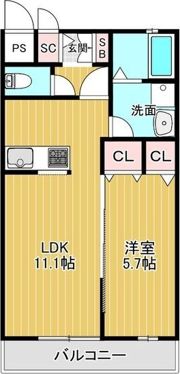 ハイツ清瀧の間取り画像