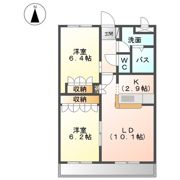 コンチェルト笠岡Aの間取り画像