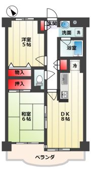 パークフロントナリタの間取り画像