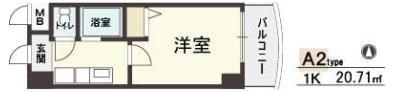 HOPE CITY天神橋の間取り画像
