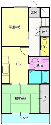 ニュートラルハイツの間取り画像