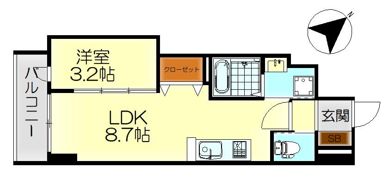 月光呉本町ツインタワーアインス（壱番館）の間取り画像