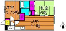 Calm Hills 2番館の間取り画像