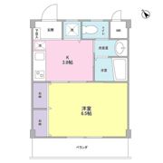 YSK二葉フラッツの間取り画像