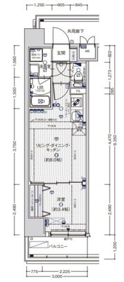 MAXIV大阪山坂の間取り画像