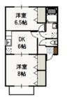 セシーズ兼基 Bの間取り画像
