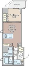 クレストコート堂島の間取り画像