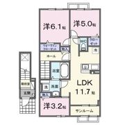 ラ・ルーチェⅠの間取り画像
