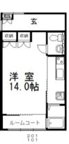 ゴールドパークBの間取り画像