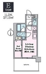 クレストコート東陽町の間取り画像