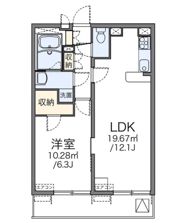 レオパレスセレノの間取り画像