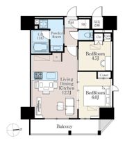 ザ・ライオンズフォーシア町屋の間取り画像
