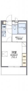レオパレスクレスト川越の間取り画像