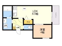 ムートン千早の間取り画像