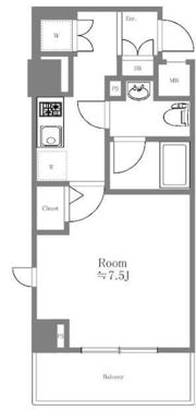 AXAS下目黒の間取り画像