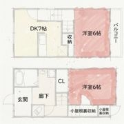 桜井3丁目連棟貸家の間取り画像