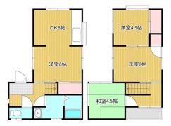 小池町戸建借家の間取り画像