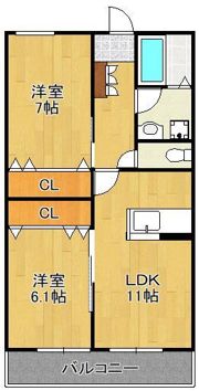 モンターニュ門司の間取り画像