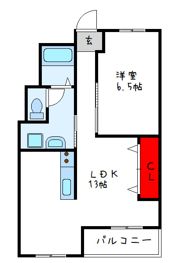 泉ヶ丘コーポラスA棟の間取り画像