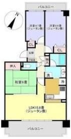 コープ野村三郷壱番館1104号室の間取り画像