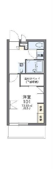 レオパレス日野OGMⅢの間取り画像