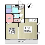 オーチャードコートの間取り画像
