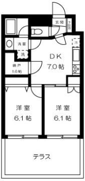 グレイスベル自由が丘の間取り画像