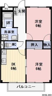 クレセール越野Aの間取り画像