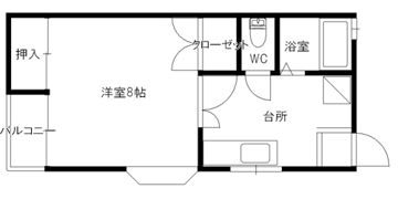 ハイムホンダ1の間取り画像