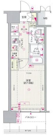 エステムコートみなと元町 THE FIRSTの間取り画像