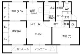 ソレイユ乾徳の間取り画像
