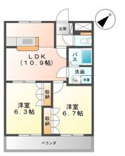 サンモールの間取り画像