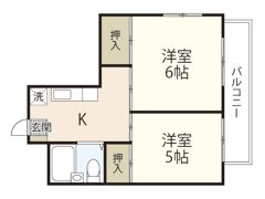 ハイネス江波の間取り画像