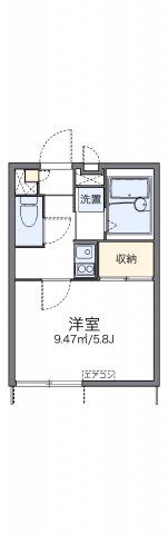 レオパレスモンターニュ日向の間取り画像