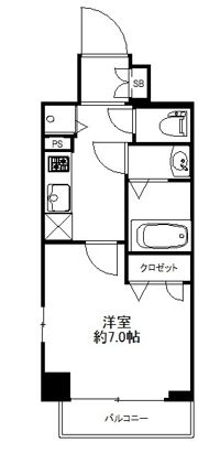 スワンズシティ難波ノーブルの間取り画像