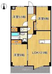 クレセール守恒の間取り画像
