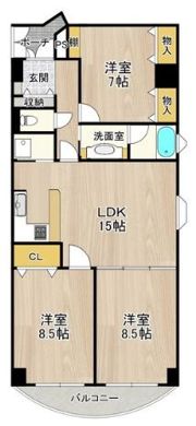 ロイヤルコート生江の間取り画像