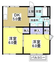 ロジュマン山梨の間取り画像