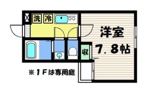 フラッティ堀川高辻の間取り画像