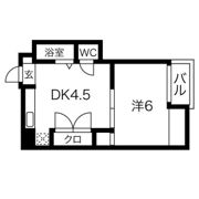 江坂はなヴィラの間取り画像