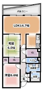 ファムール忍ヶ丘の間取り画像