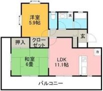 ヴェルデヒルズの間取り画像