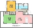 ヴェルデヒルズの間取り画像