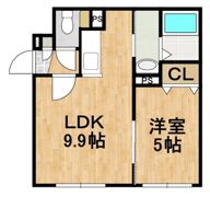 CANAAN北栄の間取り画像