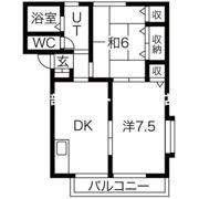 サンピュアRight Shower IIの間取り画像
